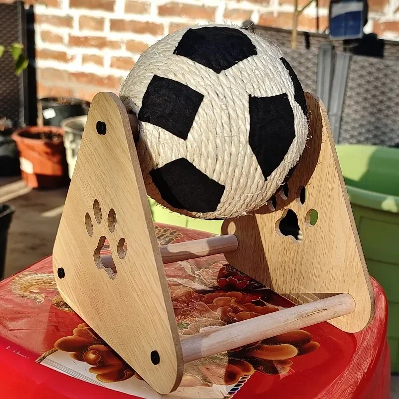 Balle à gratter pour chat, planche de football en sisal, jouet pour chien pour soulager l'ennui, produits anti-griffures pour animaux de compagnie, résistant à l'usure