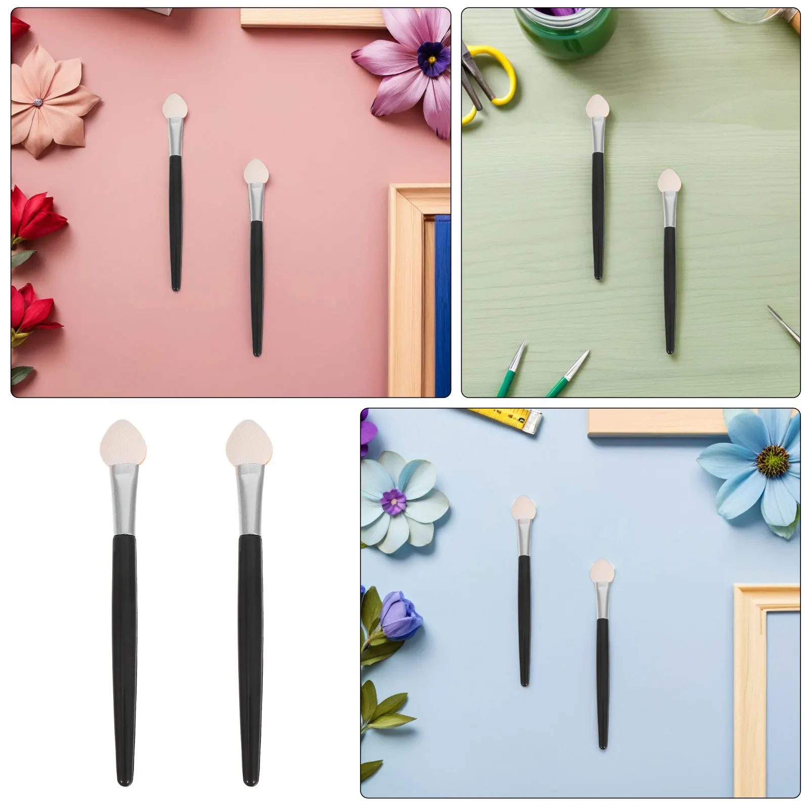 70 قطعة من فرش الطلاء الإسفنجية، أدوات مزج متعددة الأغراض لصنع البطاقات، لوحة زيتية بألوان مائية ذاتية الصنع #5