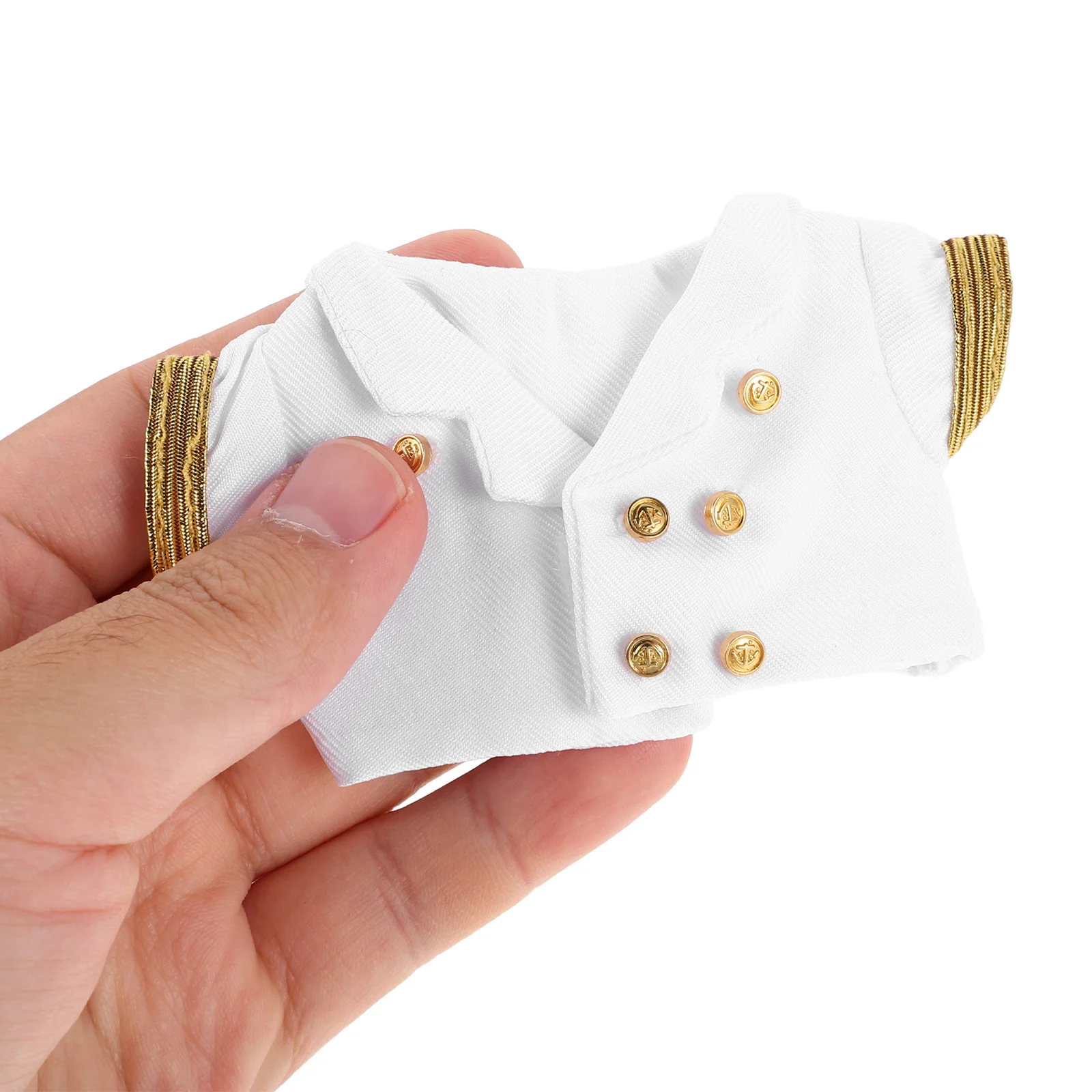 

1Set Captain Costume Set for Kawaii Pilot Outfit Replacement Clothes Accessories Reusable Tiny Stuffed Animal Clothing