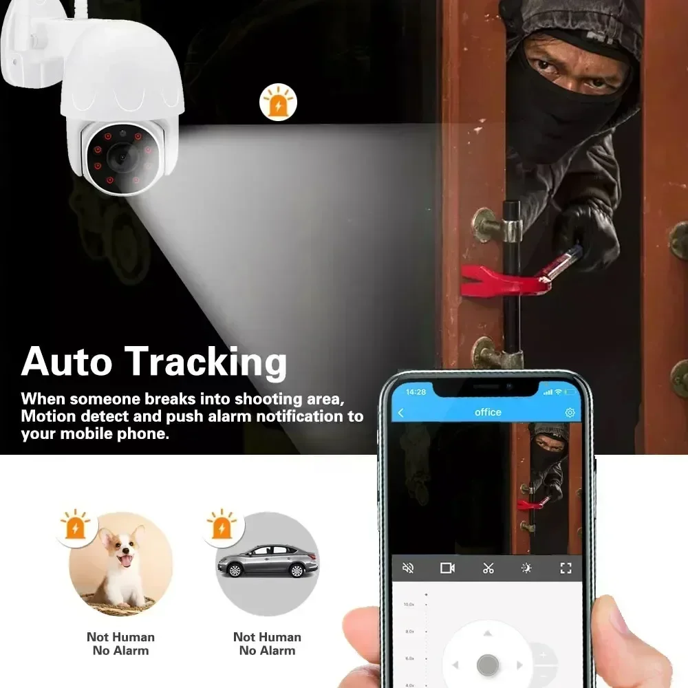 Imagem -03 - Tuya 5mp 3.6 mm Wifi Ptz Câmera ip Wifi Detecção Humana Áudio Bidirecional Segurança Vigilância de Vídeo Rastreamento Automático Câmera ip Ptz