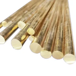 H59 Brass Round Bars Solid Rods CNC Lathing Metal Bar DIY Customizable Dia0.8/1/1.2/1.5/2/3/4/5/6/8/10/12/14/15/18/20/25/26/28mm