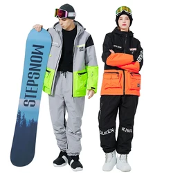 Combinaison de Ski pour homme et femme, vêtement d'hiver en plein air, veste de neige et pantalon de Snowboard