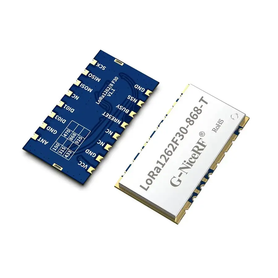 G-NiceRF |   2 SZT. LORA1262F30-T Konfigurowalny Moduł LoRa 150-960 MHz SX1262 33 dBm -148 dBm TCXO Wysoka Czułość Niski Pobór Prądu — zdjęcie produktu 7