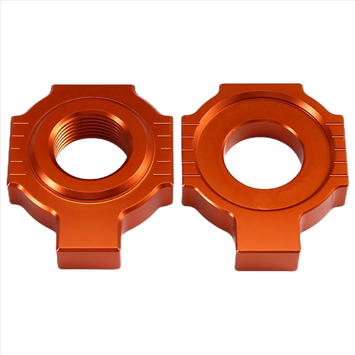 Compatible Motorcycle Chain Adjuster Regulator Slider Block for EXC EXCF XCW 125 200 250 300 350 450 500 525 Orange