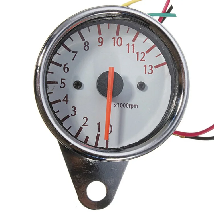 

Motorcycle electronic tachometer, modified inductor tachometer, pointer-type white chassis meter B717