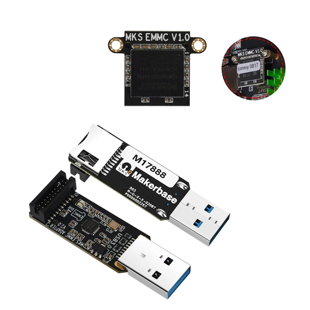 

Makerbase MKS EMMC Module Micro SD 32GB TF Card For KLP1/ KP3S Pro V2, For Elegoo Neptune 4/ 4 Pro/ 4 Max/ 4 Max