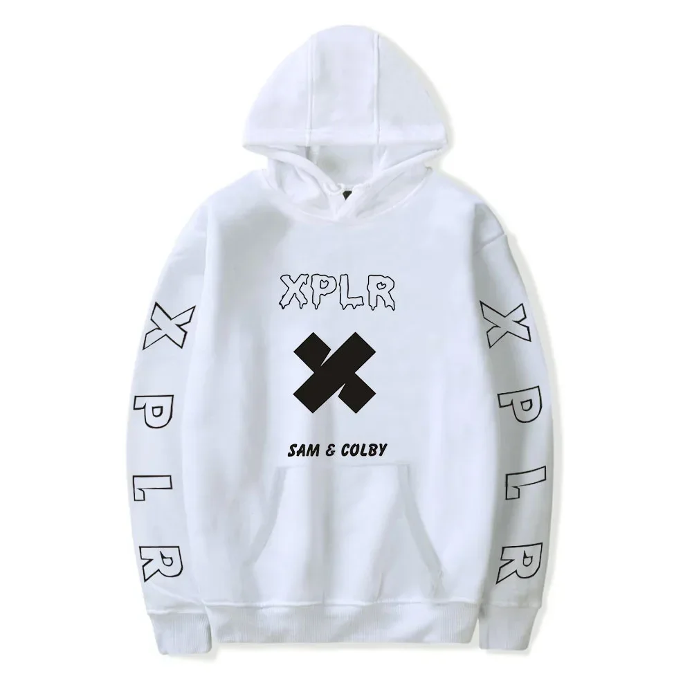 Winter Hoodies Sam And Colby Pullover XPLR Hoodie Printed Sam And Colby Hoodies Sweatshirts Men Hoodie Youtube Casual Sweatshirt