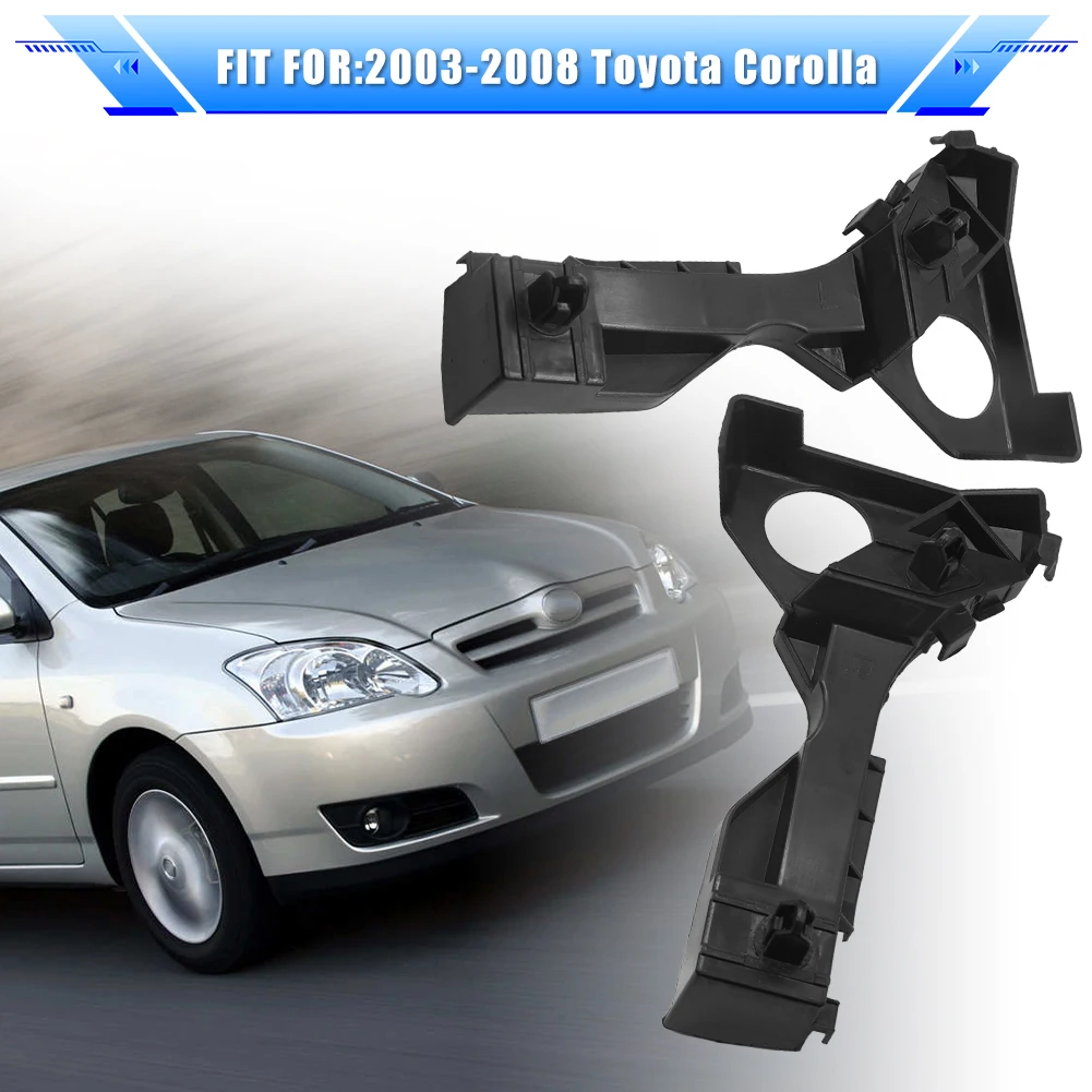 Par de suportes de montagem de retentor de suporte de para-choque dianteiro 5211502061/5211602061 para Toyota Corolla 2003 2004 2005 2006 2007 2008