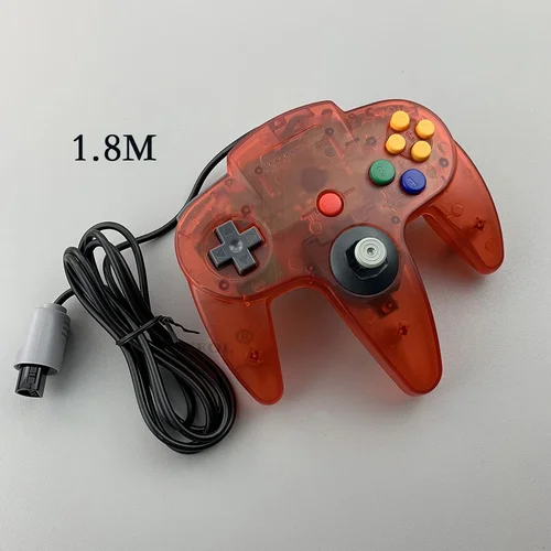 Imagen 2 del producto Mando con cable para NS 64 Host N64 controlador Gamepad Joystick para juegos de consola Nintend 64 clásicos para Mac ordenador PC