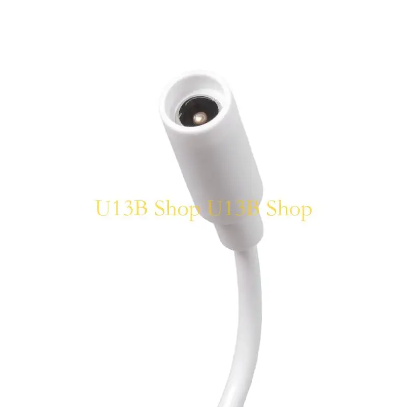 U13B White DC5 5x2 1mm Female to Male Power Extension Cord Cable For CCTV Routers