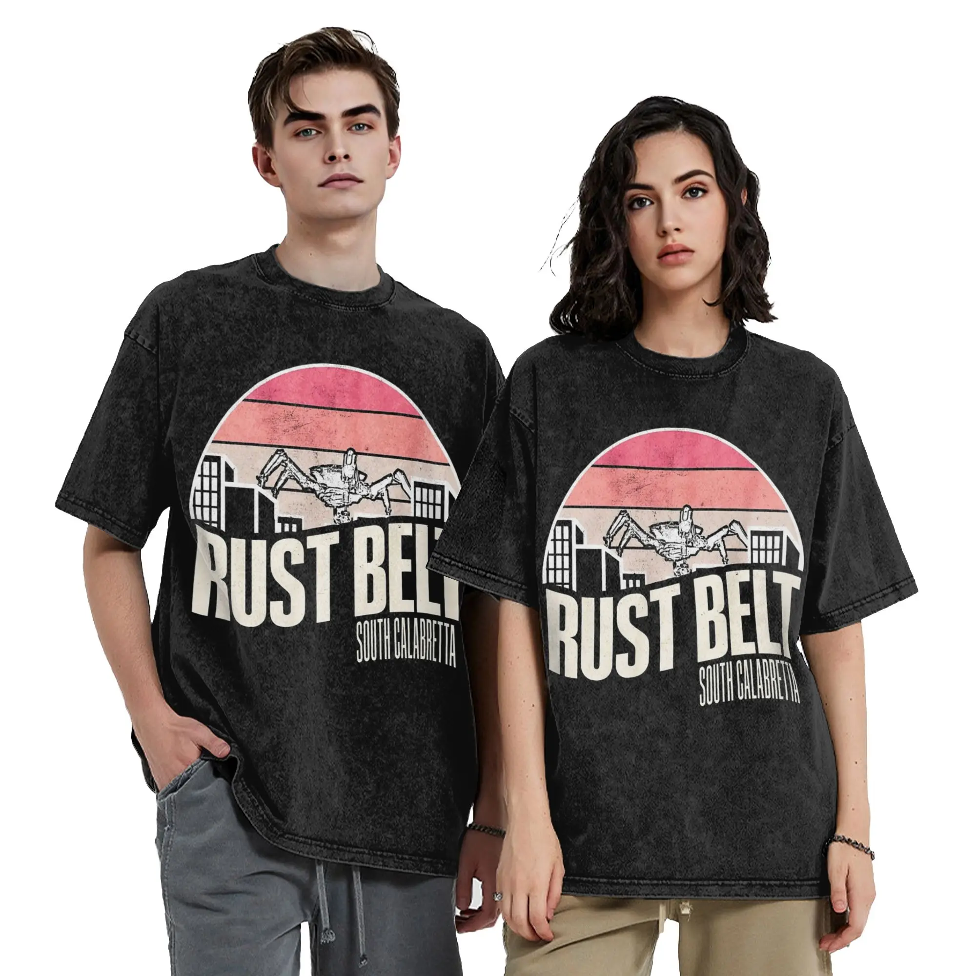Men Women Vintage Washed T-shirts Arc Raiders Video Games Printed T Shirt Merch Oversize  Tee Shirts