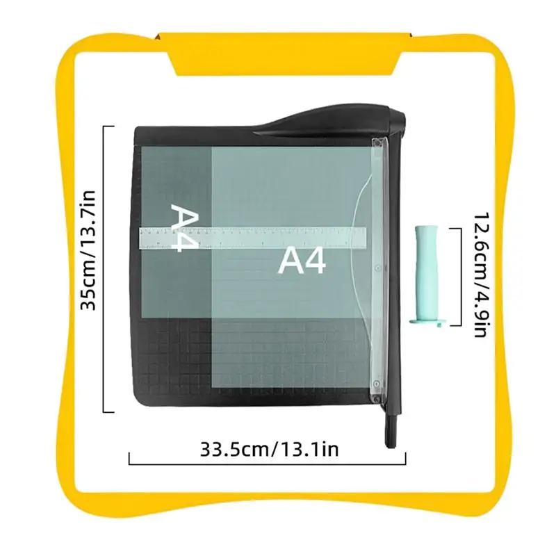 Portable Paper Knife Cutter Protective Cutter With Safety Guard Heavy Duty Guillotine Cutter