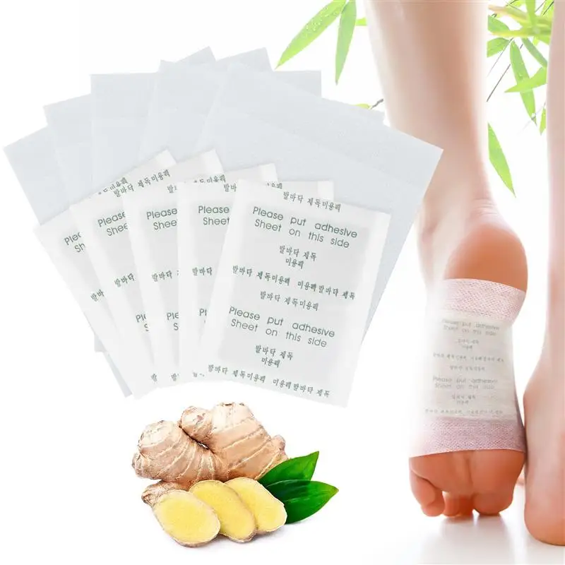 100Pcs Detox Foot Patches Relieve Stress Ginger Cleaning Pad Body Foot Care Promote Circulation Natural Ingredients Toxin-Free ﻿