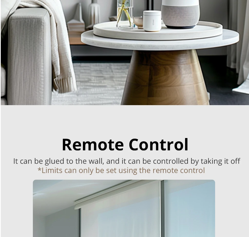 Zemismart Matter WiFi 2N Smart Rollos Motor für 37 38 mm Rohrunterstützung Google Home Alexa Homekit App-Steuerung – Detail 14