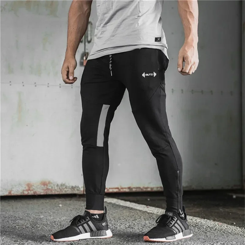 

spring autumn Men Sweatpants Gyms Fitness Sports pants Bodybuilding Joggers Workout Trousers Men Running Cotton Training Pants