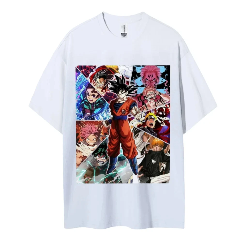 Japanese Hot-blooded Anime Classic Characters Sports Casual Short-sleeved Comfortable Half-sleeved Popular Couple Top