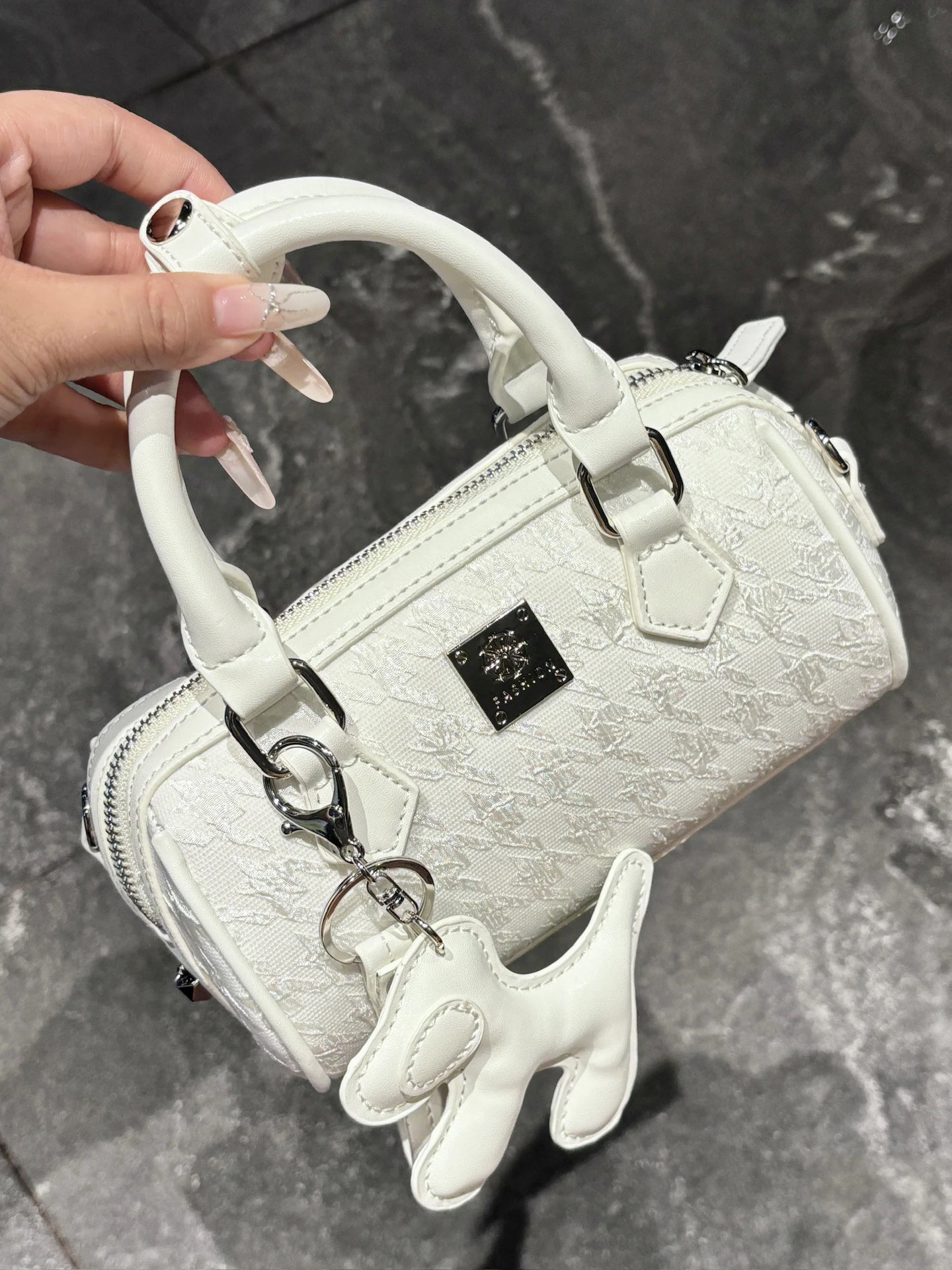 faionable-commuter-women's-bag-plaid-boston-bag-handbag-crossbody-bag-casual-simple-sle-waterproof-coating-leather-strap