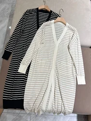 Primavera estate B * C Cardigan da donna in lino di seta maglieria di media lunghezza leggero protezione solare Top abbigliamento Casual per donna