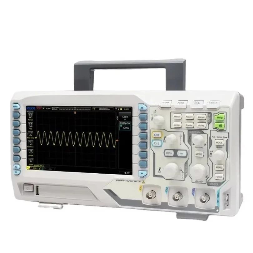 DS1102Z-E/DS1202Z-E Dual Channel 100-200MHz Digital Oscilloscopes 1G Sa/s 24Mpts Supports RS232/UART I2C SPI