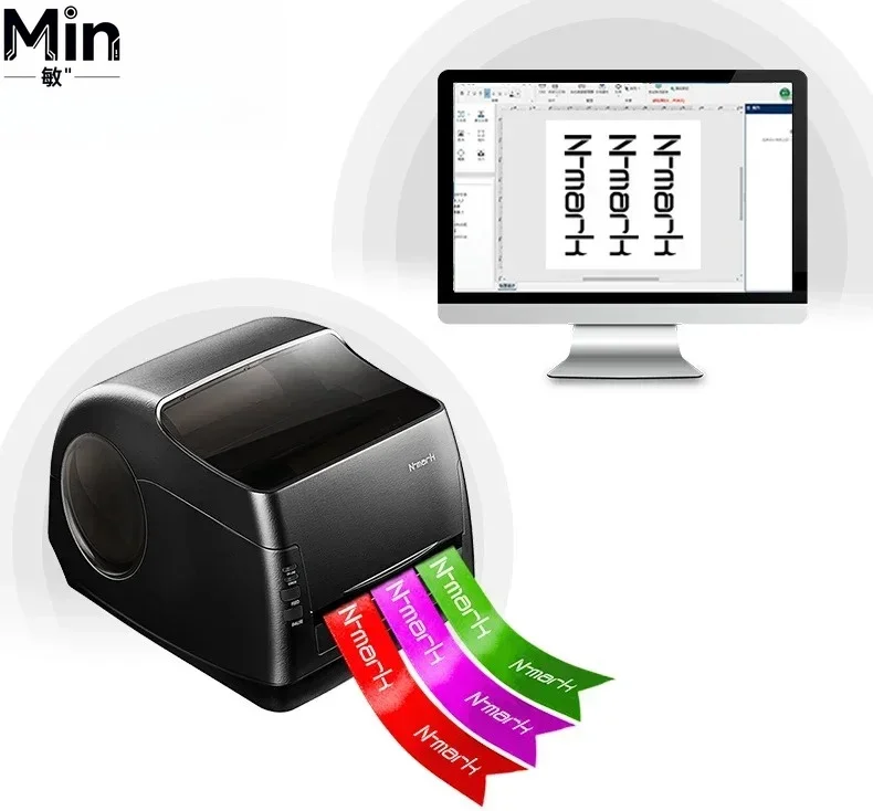 N-mark Digital Foil Printer for Funeral Satin Ribbon Printing Machinery Automatic Funeral Ribbon Printer