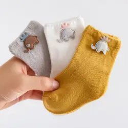 3 Paare/los Baby Baumwolle Socken Jungen Socken Mädchen Socken Newborn Weiche Socken Kinder Kleidung