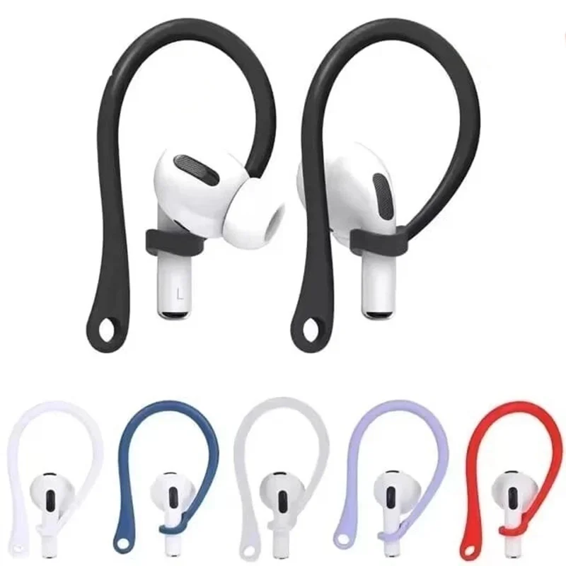 Crochet d'oreille en silicone pour écouteurs Bluetooth Airpods 4 3 Pro 2 1, attache boucle pour écouteurs, accessoires de remplacement pour casque