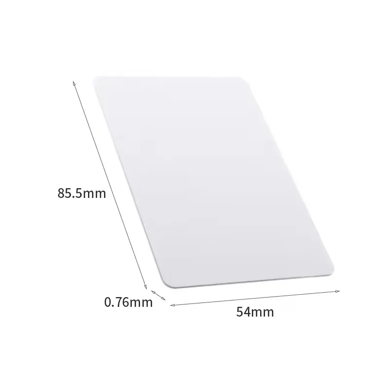 500pcs/lot CR80 Noco 81754 PVC PLASTIC Blank ID Card without Chip Card for evolis fargo zebra idp datacard Card Printer