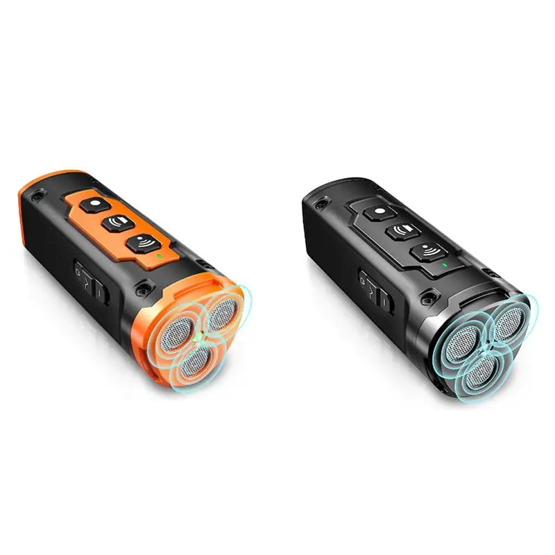

Pet Dog Repeller Ultrasonic Dog Training Device Rechargeable Anti Dog Bark Deterrent Device With LED Flashlight(Orange) Durable