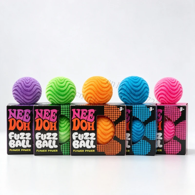 Nee Doh Fuzz Ball Series Desktop Decompress Ornament Stress Relief Toys Suitable for Under Pressure Fun Soft Stress Ball Gifts
