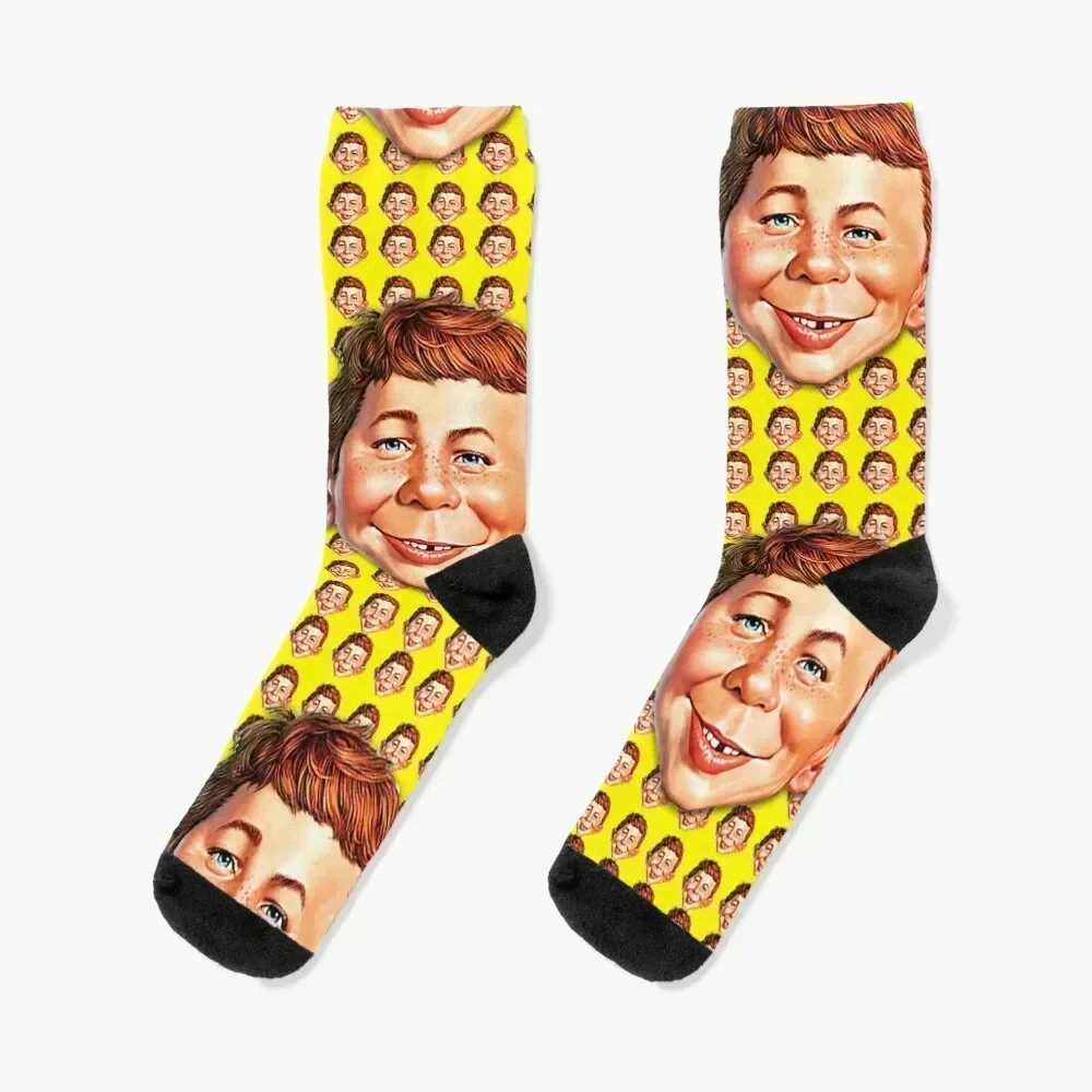 

Alfred E Neuman Socks hip hop anime Crossfit short Girl'S Socks Men's