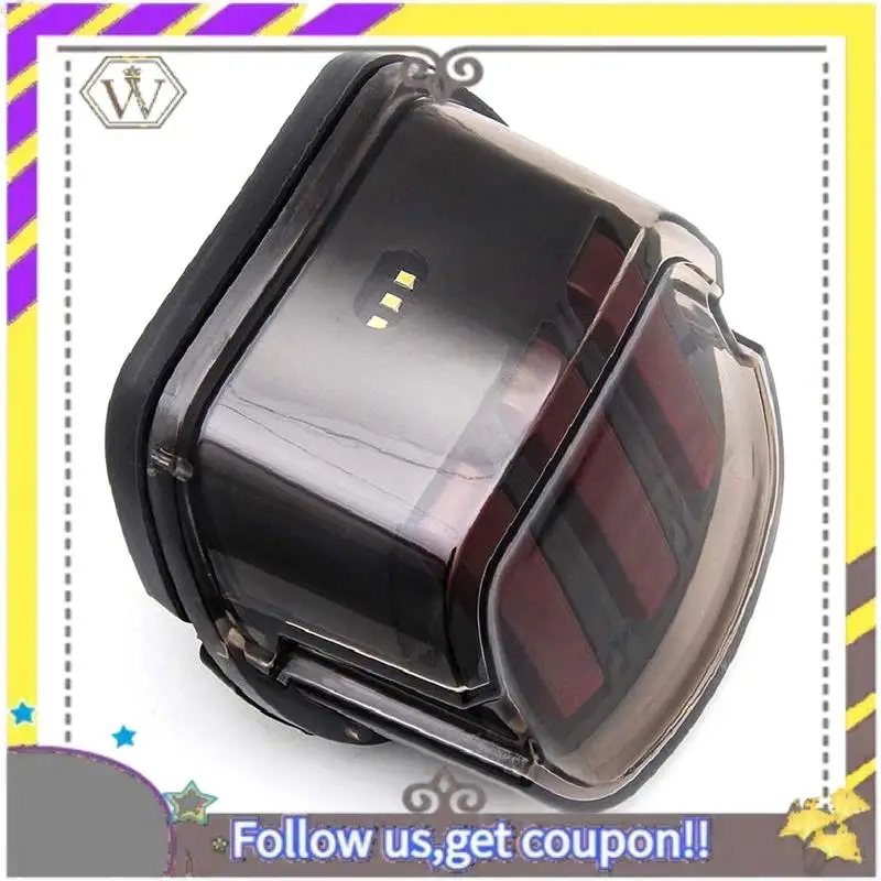 

ABXV-Motorcycle LED Tail Light Yellow And Red Turn Signal Light Eagle Claw Tail Light For 1999-Later Dyna