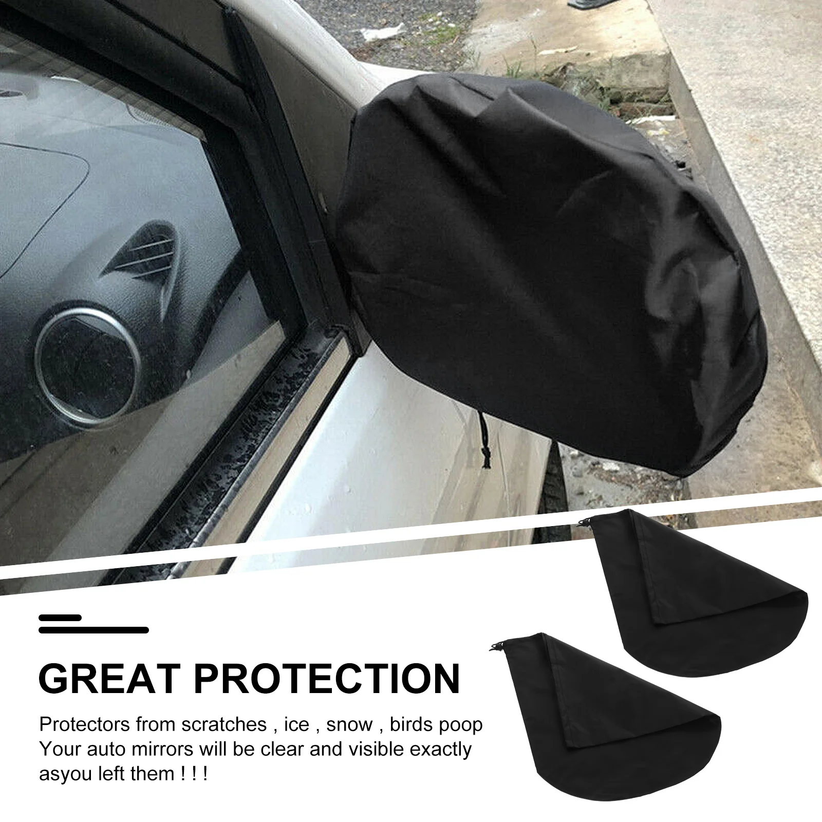 

Car Mirror Cover Waterproof Weatherproof Sun Protection Caps For Rearview Side Mirrors Car Mirror Protector Automotive