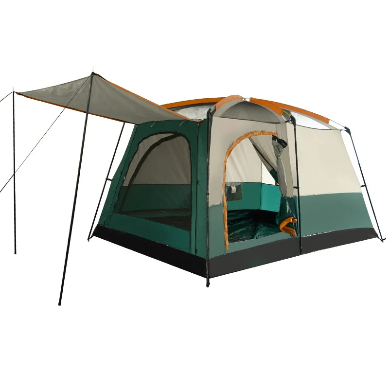 

Tent outdoor camping, two bedrooms and one living room, park tent portable, picnic