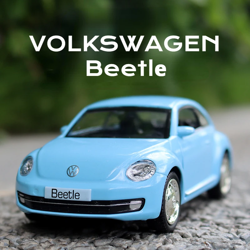 1:36 VOLKSWAGEN Beetle Diecast Alloy Metal Licensed Collection Collectible Car Model New Pull Back Toys Vehicle F311