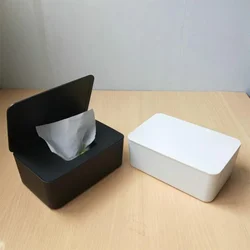 Wet Tissue Box Desktop Seal Baby Wipes Paper Storage Box Dispenser Holder Household Plastic Dust-proof With Lid Tissue Box