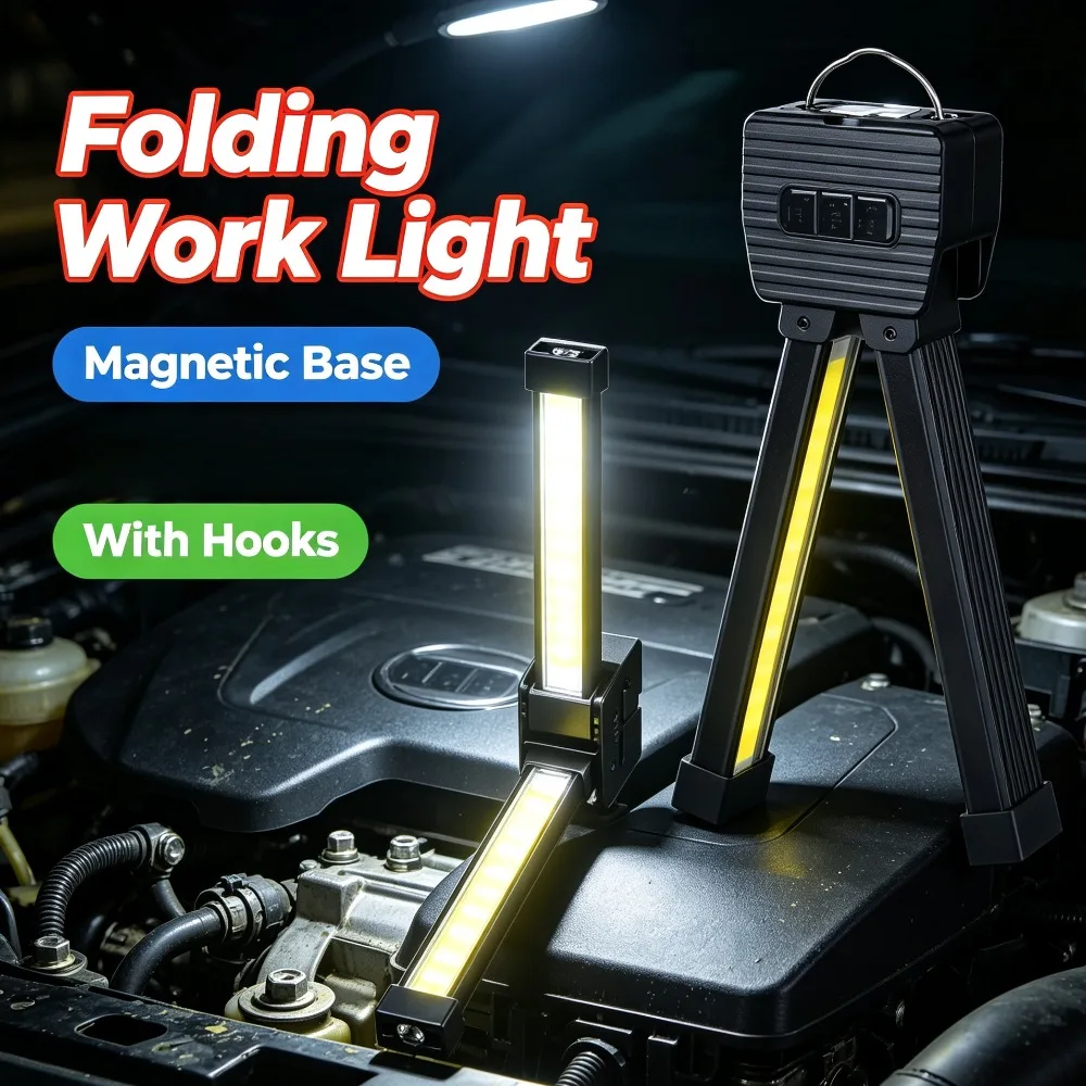 Hot‑selling COB Multifunctional Work Light LED Inspection Flashlight Magnetic Torch for Auto Maintenance Emergency Lighting