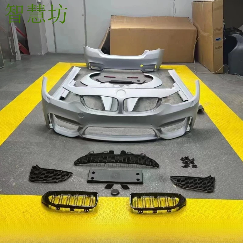 

Suitable For 4 Series F32F33F36 Modified To M4 1:1 Replica Wide-Body Kit With Fender Flares, Front And Rear Bumpers,
