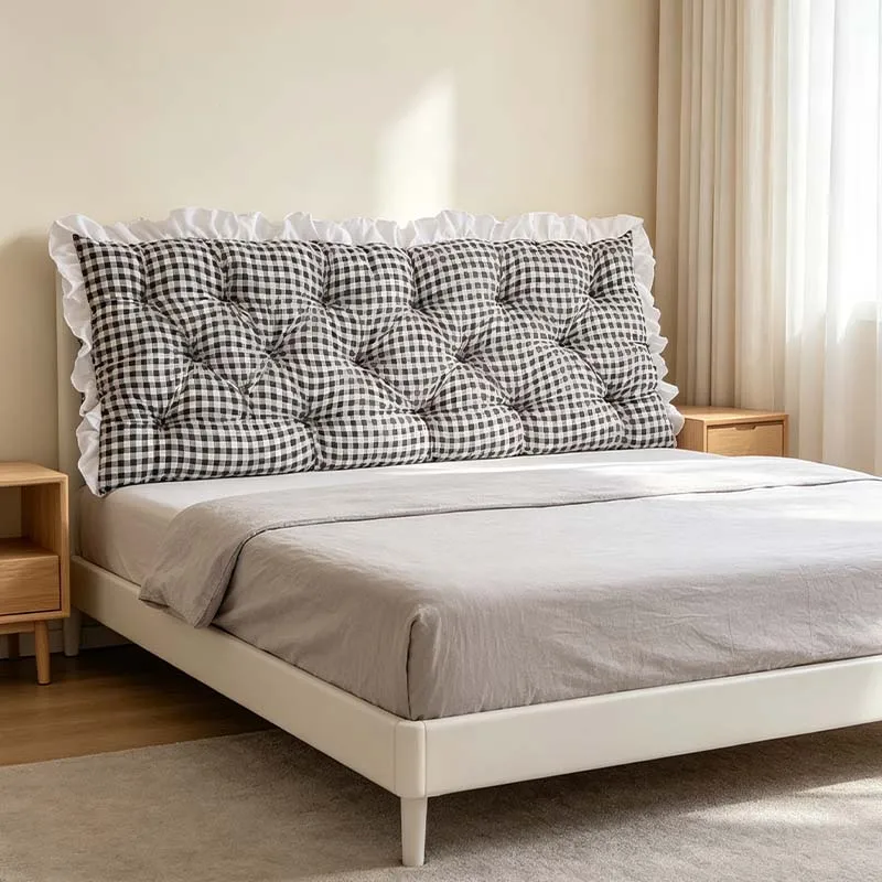 Anti-slip Bed Headboard Cushion Soft Package Backrest Waist Protection Pillow Large Back Support Cushions for Sofa Office Beds