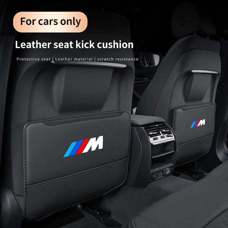 Car Seat Back Protection Anti-Kick Pad Rear Seat Organizer Storage Bag For BMW M3 M4 X1 X3 X5 X7 E39 E46 E60 E90 F10 F20 F30 F15