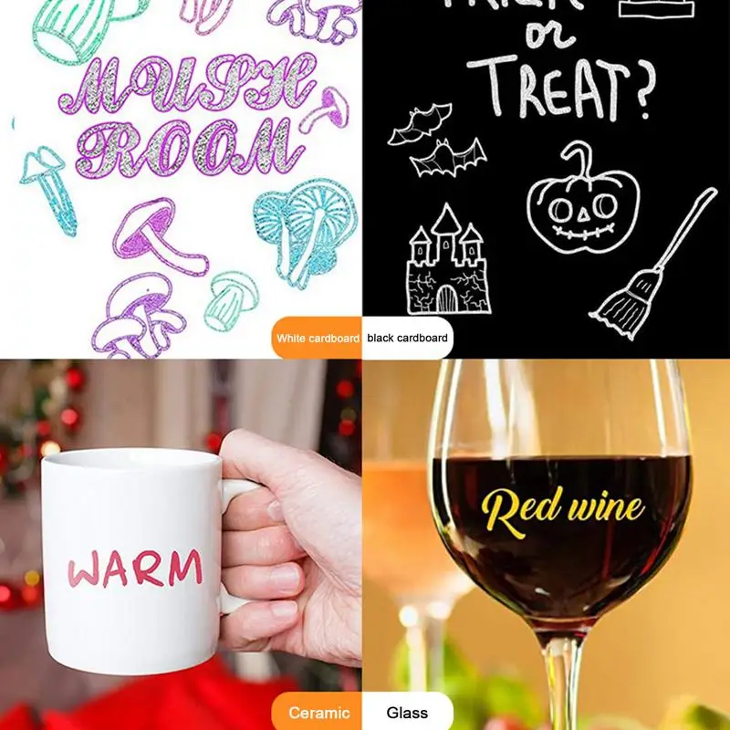 مجموعة أقلام ماركر الخطوط العريضة المزدوجة ، أقلام الكتابة والرسم ، بريق ، لامع ، DIY بها بنفسك ، الحرف الفنية