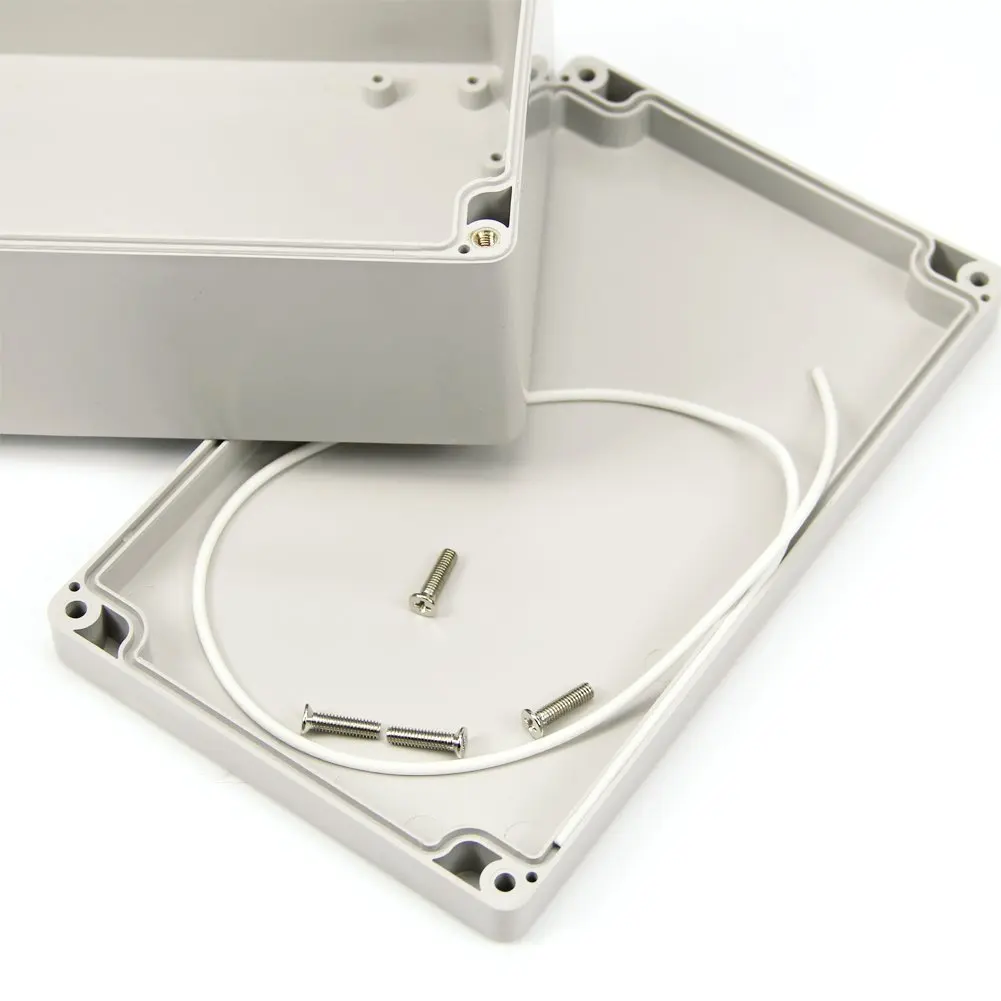 Gray-white Waterproof Plastic Project Box Enclosure 200*120*75MM