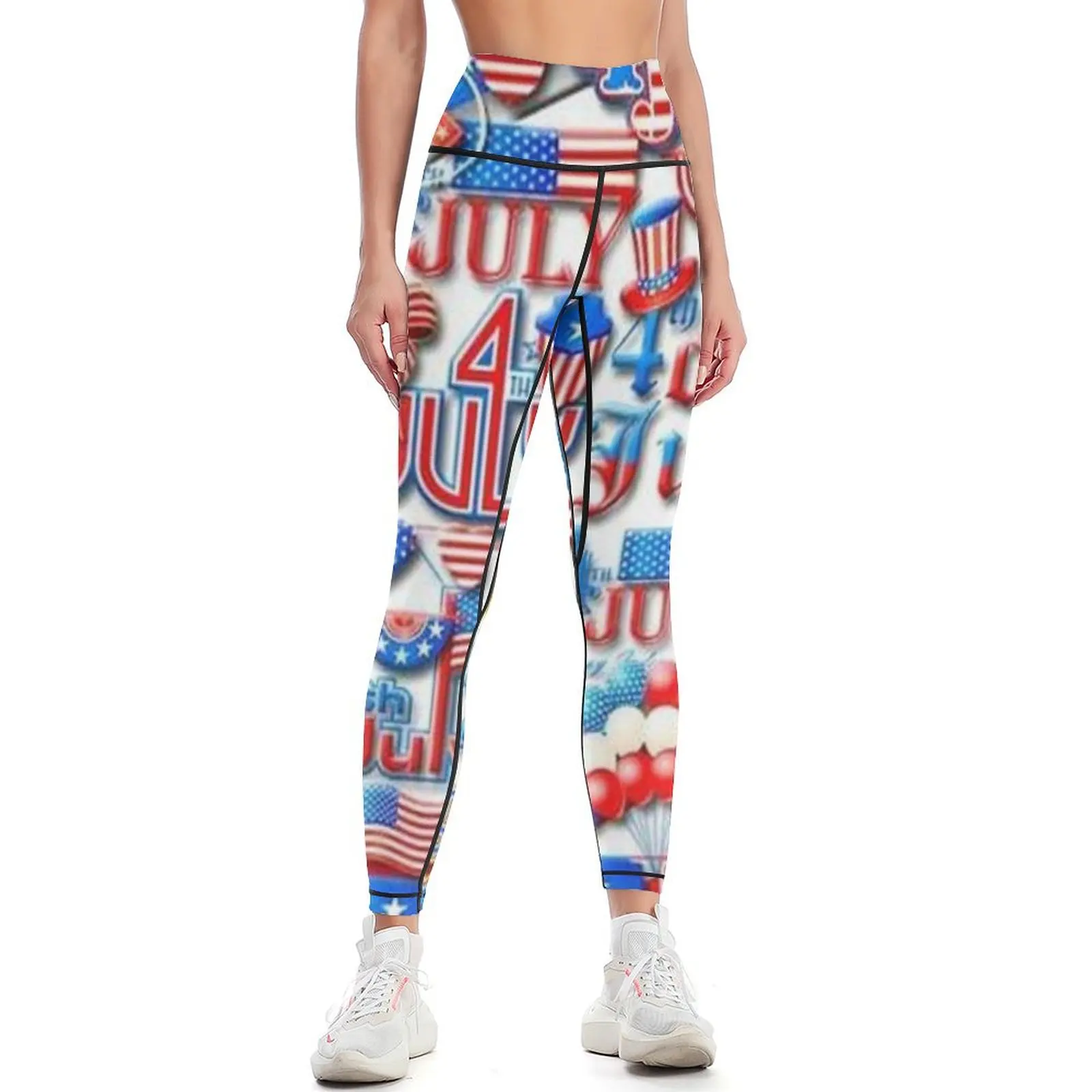 USA- America 4 july Leggings push up legging gym clothing sports for push up Womens Leggings