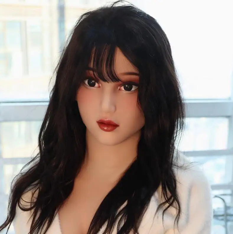 (LILYS) قناع كروسدرينج كامل الرأس من السيليكون Kigurumi ذكر إلى أنثى مع عيون مزيفة للمتحولين جنسيا اسحب الملكة