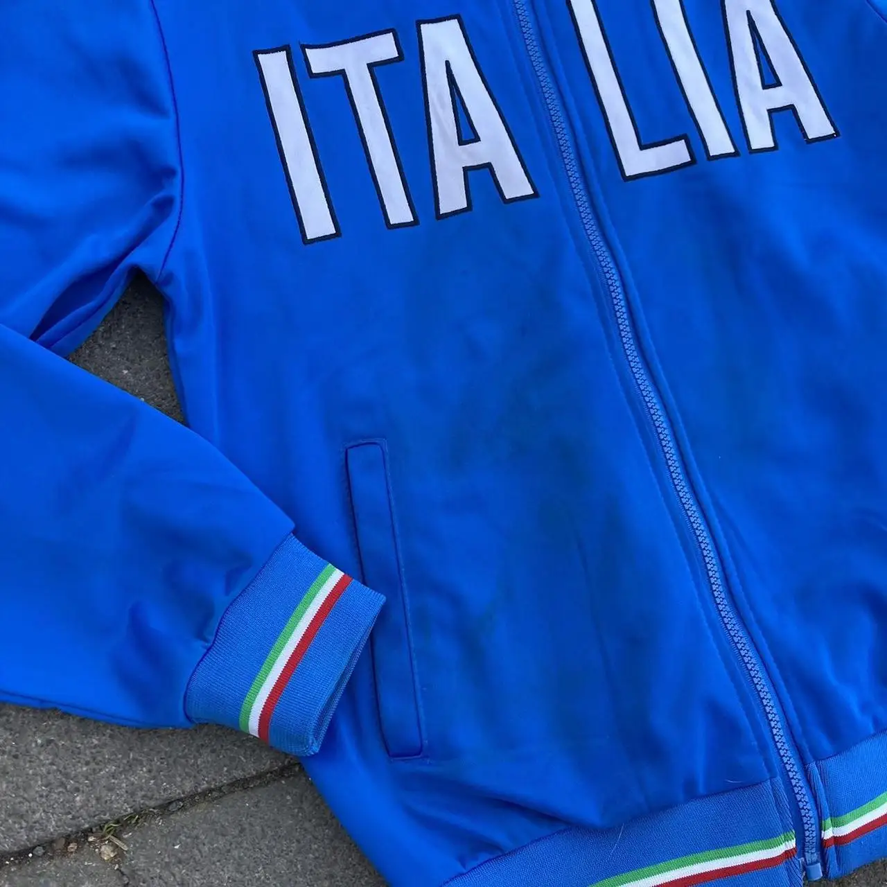 Aesthetic Retro Embroidery Letters Gothic Slim Hoodie Women Blue Zipper Sweater Women Harajuku Loose Jacket Y2K Clothing 