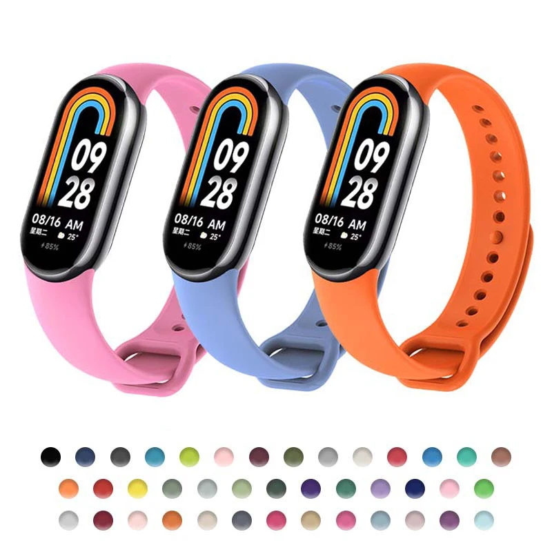 Silikonarmband für Xiaomi Mi Band 11 10 9 8, NFC Sportarmband, Gummiarmband, Handgelenksband, Pulseira, Correa, Xiaomi Smart Band 9/10/11 – Detail 1
