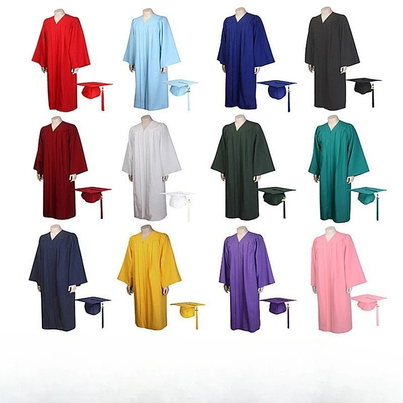 

2025 New Woven Bachelor's Clothing Adult Graduation Clothing University Degree Clothing Set Graduation Robe Academic Clothing