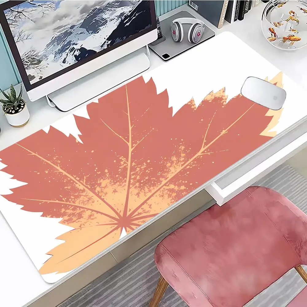 

Maple Leaves Mouse Pad Gaming Mouse Pad, Mouse Pad with Edges and Non-Slip Rubber Base, Extended Mouse Pad