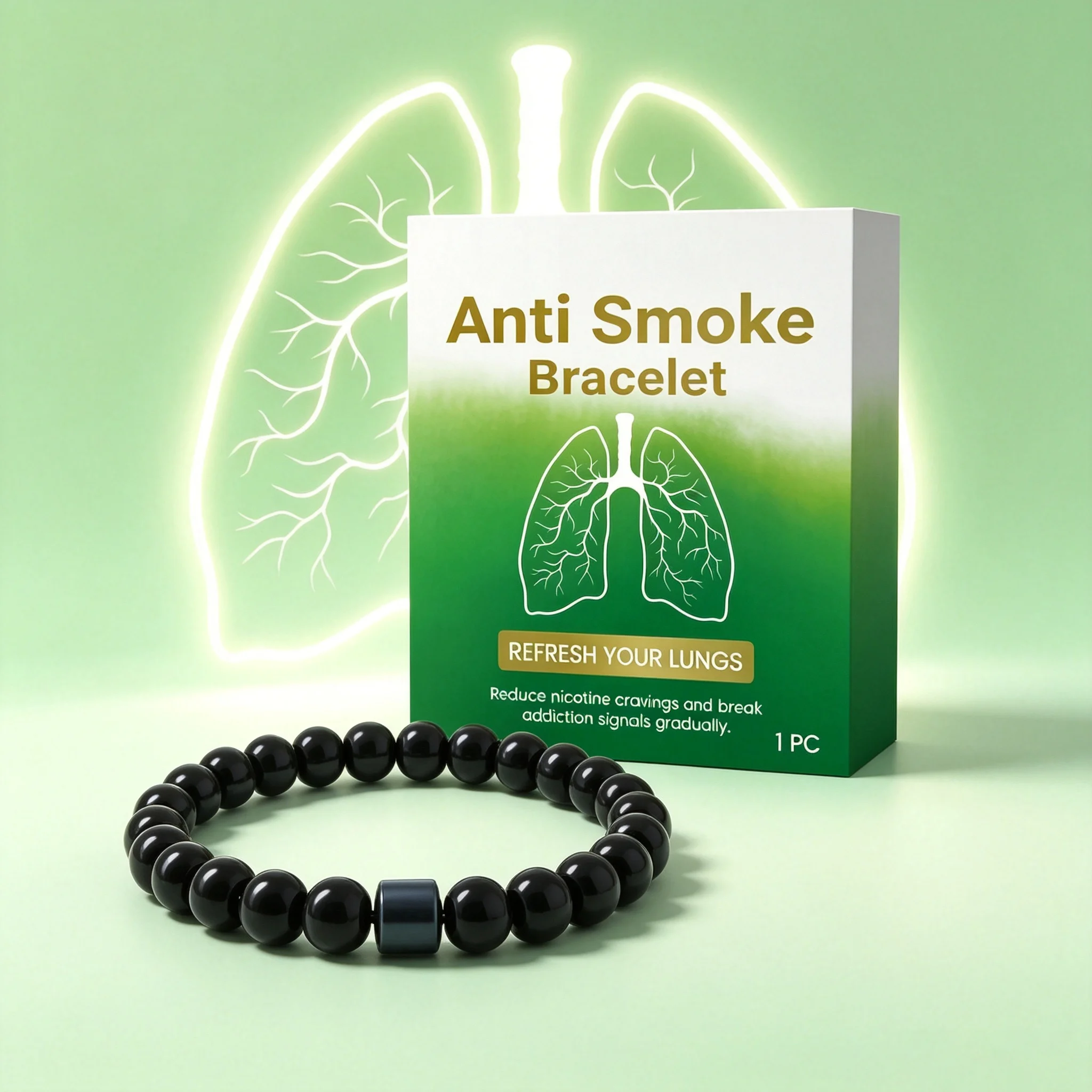 Men Anti-Smoking Bracelet Reduce Smoke Cravings Cessation Sequelae Fight Tobacco Dependence Relief Anxiety Improve Sleep Quality