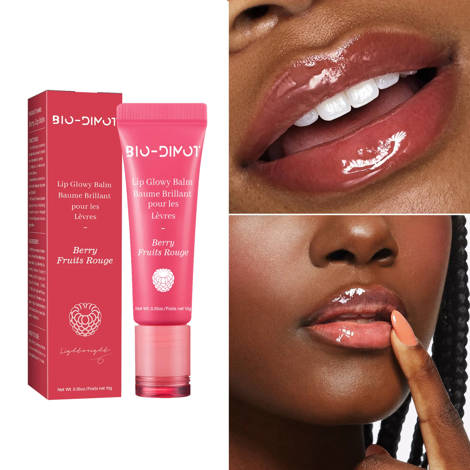 Aceite de labios de fruta, brillo de labios regordete Sexy, baya/uva/mango/zanahoria, líquido teñido, aceite hidratante resistente al agua, brillo de labios, maquillaje cosmético