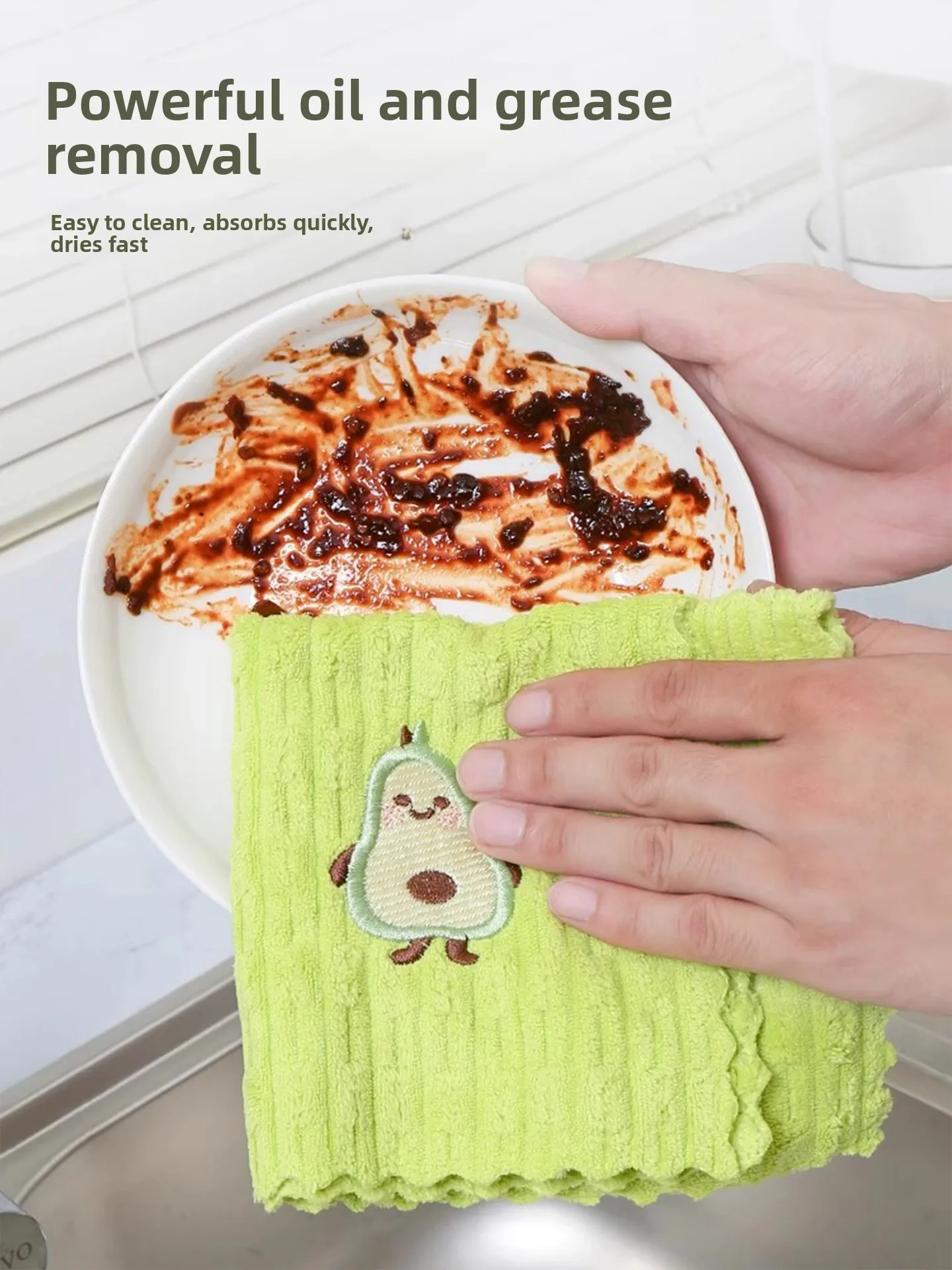 Avocado Embroidered…